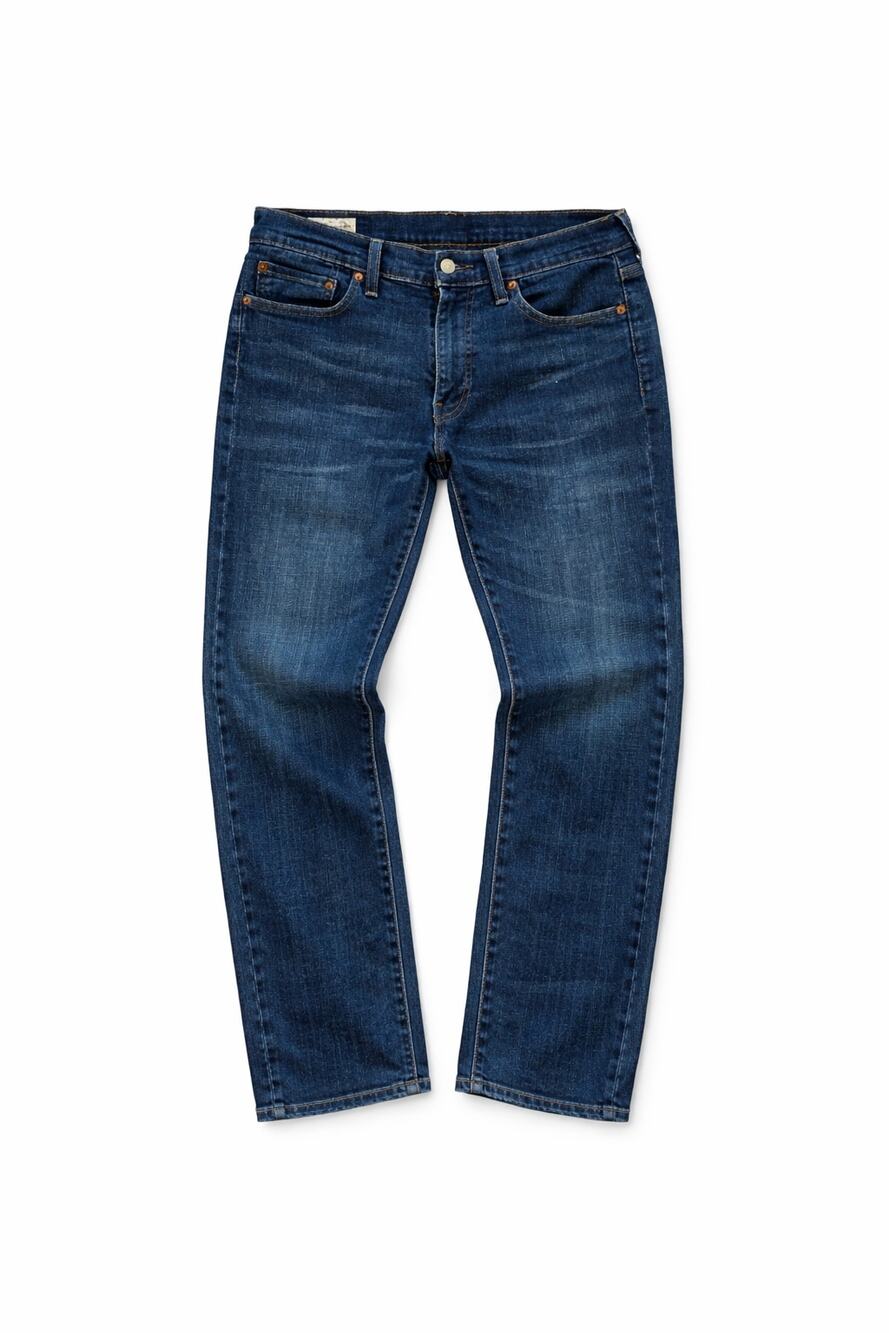 Men's Levi's 511 Jeans size 33x26 waterless straight leg blue denim medium wash